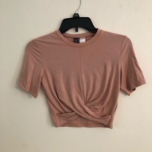 Peach crop top